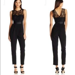 BCBGeneration Black Lace Jumpsuit